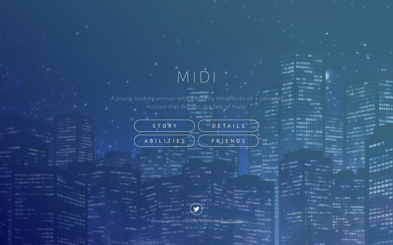 Carrd profile picture for @midi